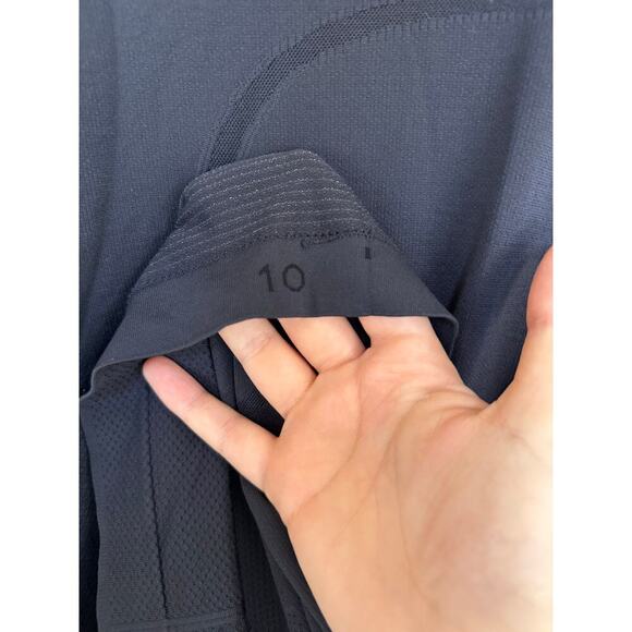 Lululemon navy swiftly tee long sleeve size 10 - Picture 2 of 4